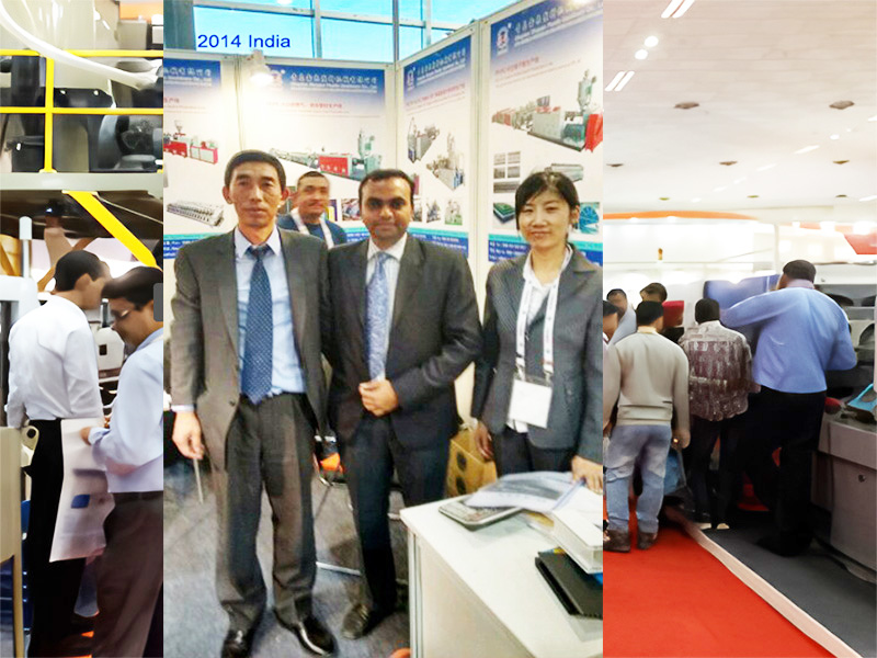 2014印度新德里國(guó)際橡塑工業(yè)展青島鑫泉塑料機(jī)械塑料機(jī)械有限公司亮相