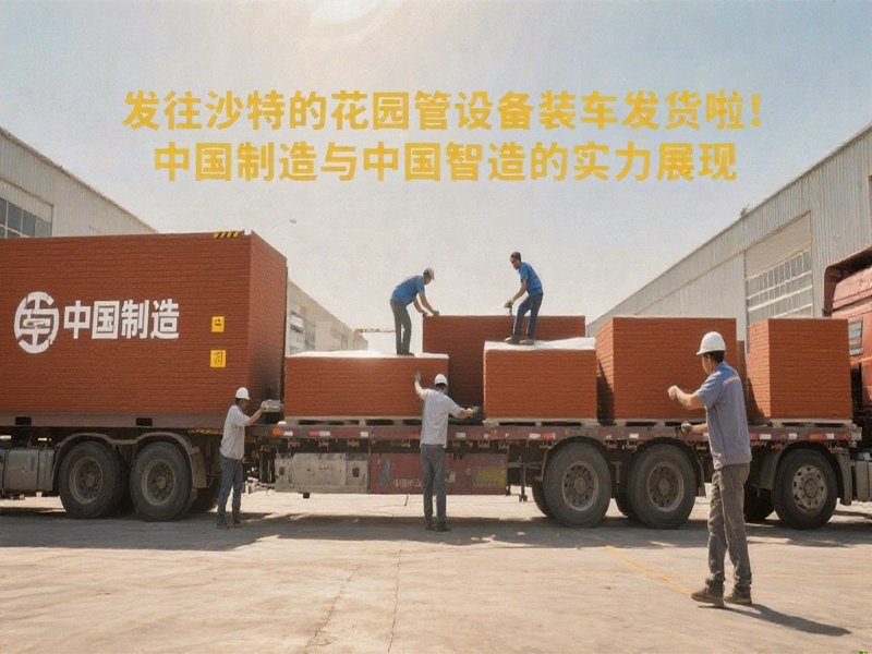 喜訊！發(fā)往沙特的花園管設備裝車發(fā)貨啦！中國制造與中國智造的實力展現(xiàn)